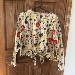 H&M Tied Floral Top